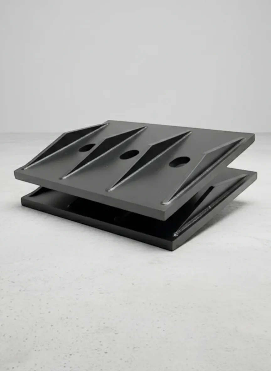 Jaw crusher toggle plates manufactured by ATF as mechanical fuse components