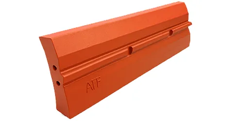 High chrome ceramic composite blow bars with alumina inserts for extended wear life