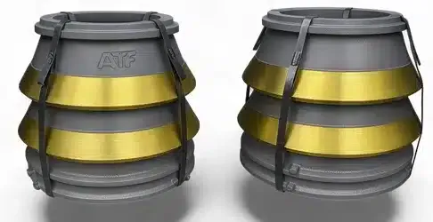 Mn13Cr2 manganese steel cone crusher mantle for general-purpose secondary crushing applications