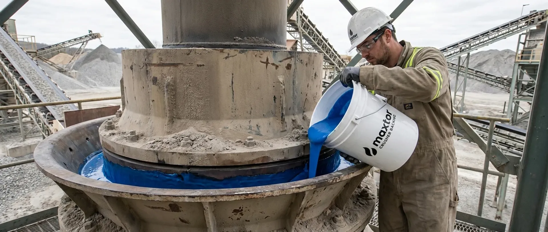 ATF Maxtor Crusher Backing Compound - Epoxy backing material for cone crushers