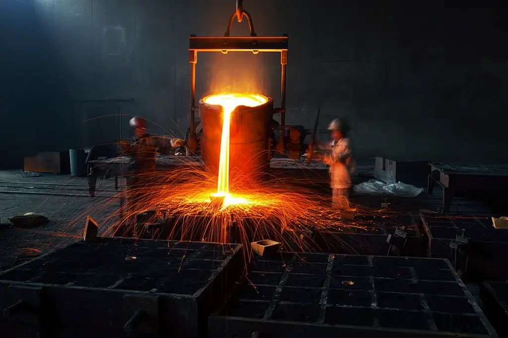 ATF crusher parts manufacturing facility with casting operations